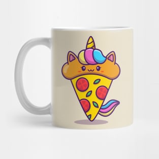 Cute Unicorn Pizza Mug